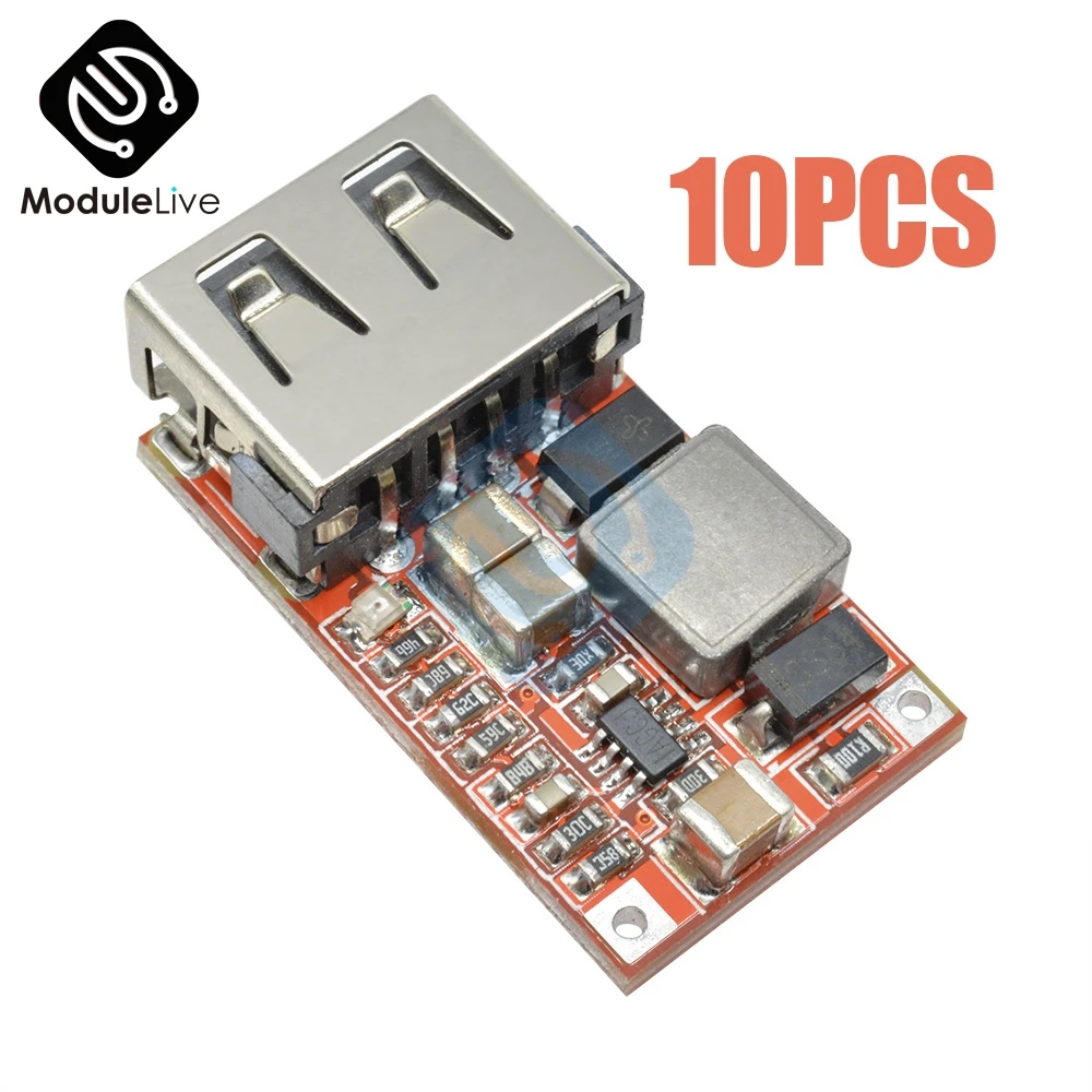 10 шт. 6-24 в 24 в 12 В до 5 В USB понижающий модуль DC-DC конвертер телефон зарядное устройство Модуль электропитания автомобиля понижающий модуль