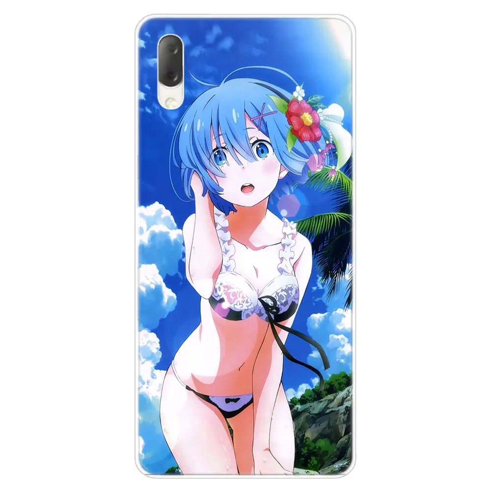 ; аниме «вновь ноль ОЗУ Rem Жесткий Чехол для sony Xperia L1 L2 L3 X XA XA1 XA2 ультра E5 XZ XZ1 XZ2 компактный XZ3 M4 Aqua Z3 Z5 премиум-класса - Цвет: 010