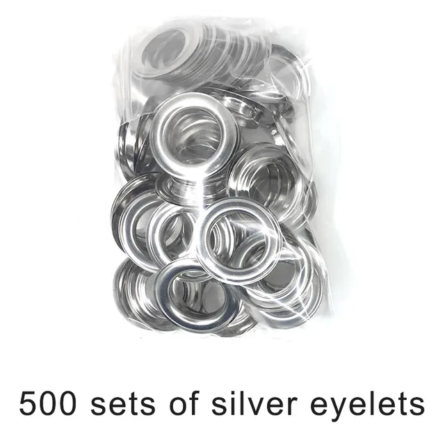 (14mm17mm20mm)50 sets Eyelet Buttons and Installation Tools  Shower curtain holes Rivets Hole Metal Eyelets DIY Tablecloth holes 500 sets eylets