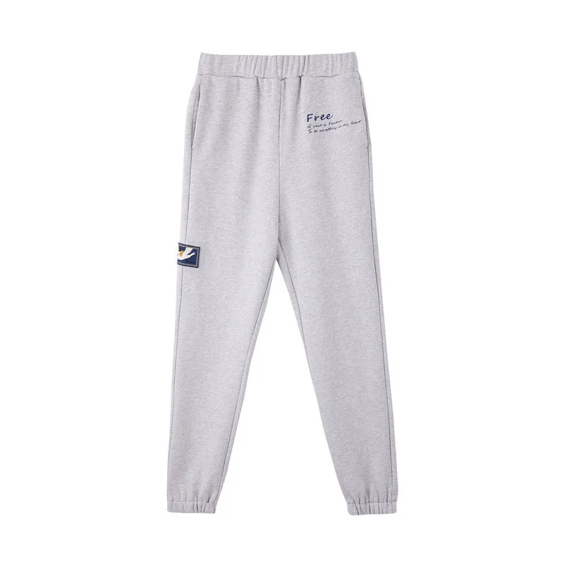 INMAN Winter New Arrival Elastic Waist Fashion Embroidery All Matched 100%Cotton Women Pencil Pants