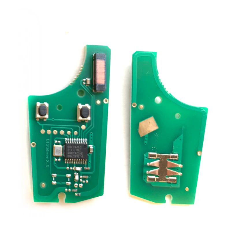 2 кнопки дистанционного ключа для Opel/Vauxhall Corsa D 2007-2012/Meriva B 2010-2013 сменный Автомобильный ключ с чипом PCF7941 433 МГц