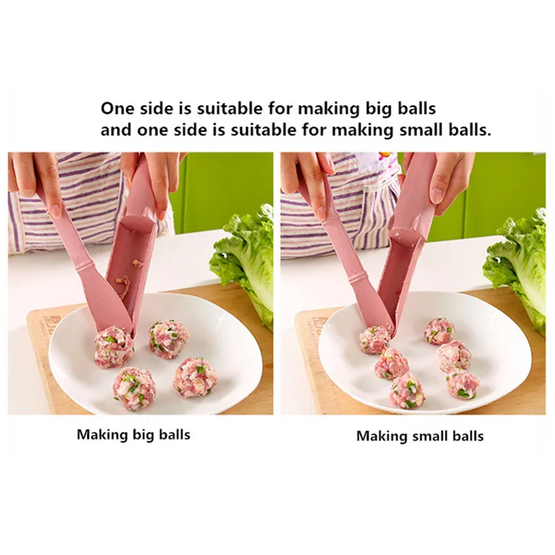2 Pcs DIY Convenient Meatball Maker Useful Fish Beaf Meat Balls Burger Sets Home Kitchen Cooking Tools Gadgets Accessories maker