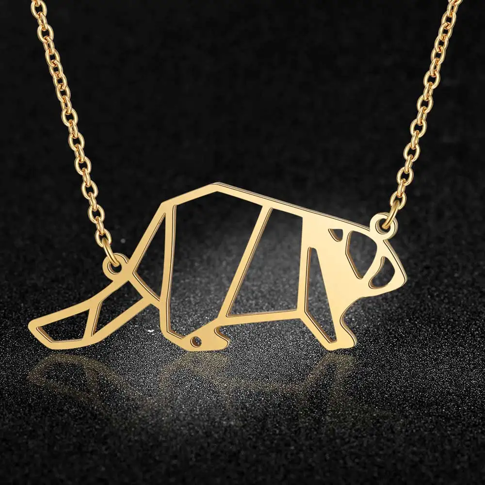 Unique Animal Beaver Necklace LaVixMia Italy Design 100% Stainless Steel Necklaces for Women Super Fashion Jewelry Special Gift | Украшения