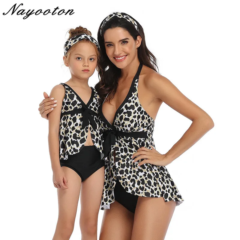 Модный Купальник для мамы и дочки; одинаковый семейный Купальник; одежда для купания для мамы и дочки