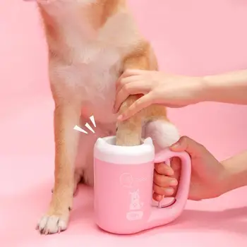 

Pet Dog Paw cleaner Cup Cat Dog foot Cleaner Cup Pet Feet Cleaning Soft Paw Foot Brush Dirty Feet Washing Pet Cleaning Supplies