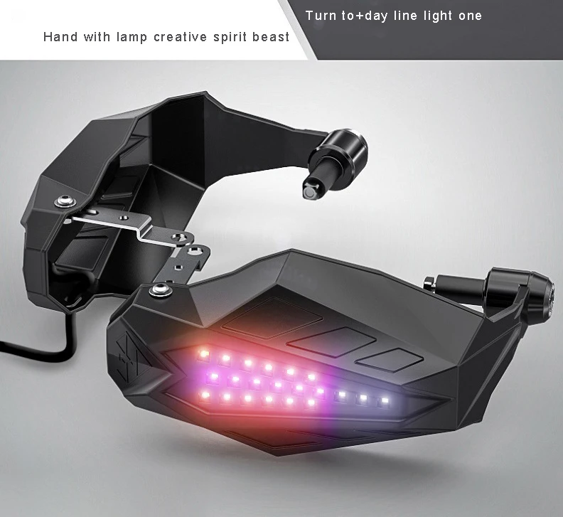 

Motorcycle wind shield Handguards LED Light For aprilia tuono v4 1100rr victory kingpin yamaha mt 125 ktm 1290 super adventure