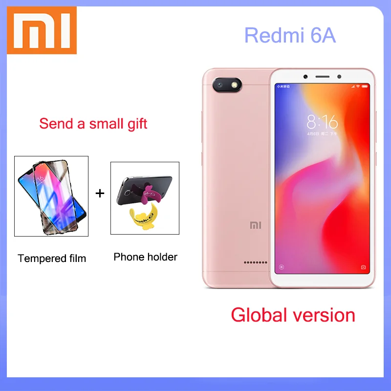 Смартфон Redmi 6A 3 ГБ 32 google play 5 45 дюймов полный экран AI Face Unlock две sim карты 256 процессор