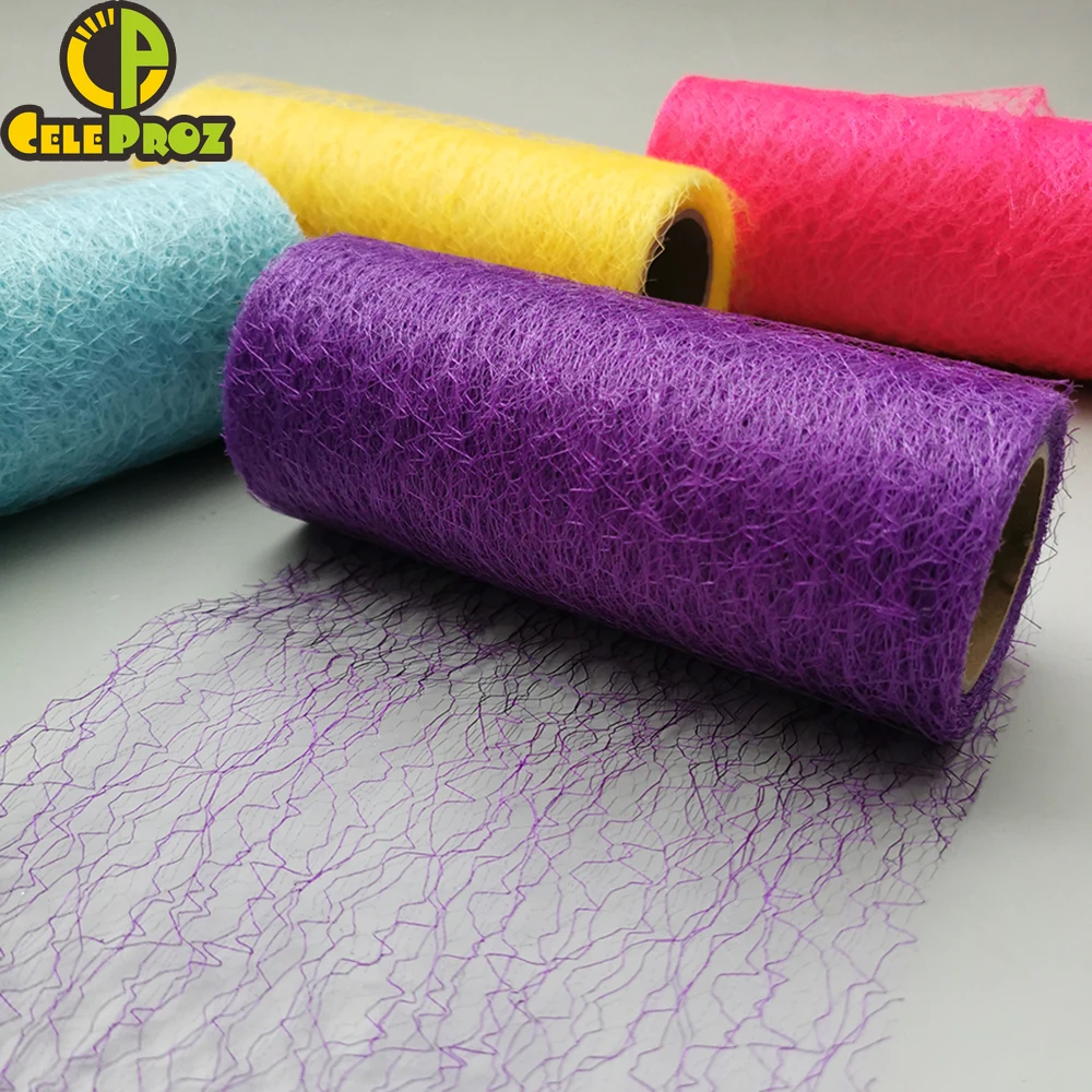 Tulle Organza Fabric 15cm 10Yards 9.2M Roll Ribbon for Tutu Skirt Wedding Bouquet Chair Sash Table Runner Birthday Party Decoration