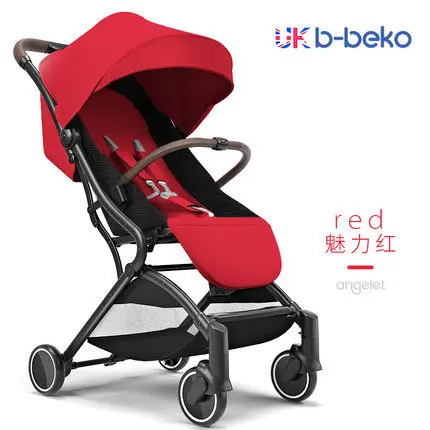 Светильник для детской коляски из алюминиевого сплава в британском B-BEKO, складной светильник, детская тележка, четырехколесная коляска для детей от 0 до 3 лет - Color: 2