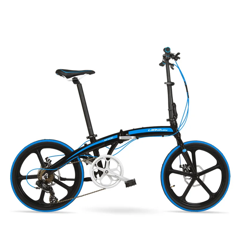 QF600G 20 Inches Folding Bicycle, 7 Speeds Folding Bike, Aluminium Alloy Frame, BMX, Both Disc Brakes