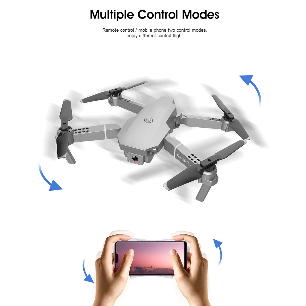 4K/ 1080P/ 720P HD Camera Drone E68 FPV WIFI Foldable Professional Video Live Recording RC Quadcopter Helicopter Drone Gift Toy