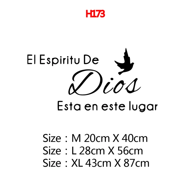 Large Spanish Quotes Phrase Wall Decals Wallpaper Vinyl Stickers For Office Room Decal Wall Sticker Home Decoration Poster Mural H173