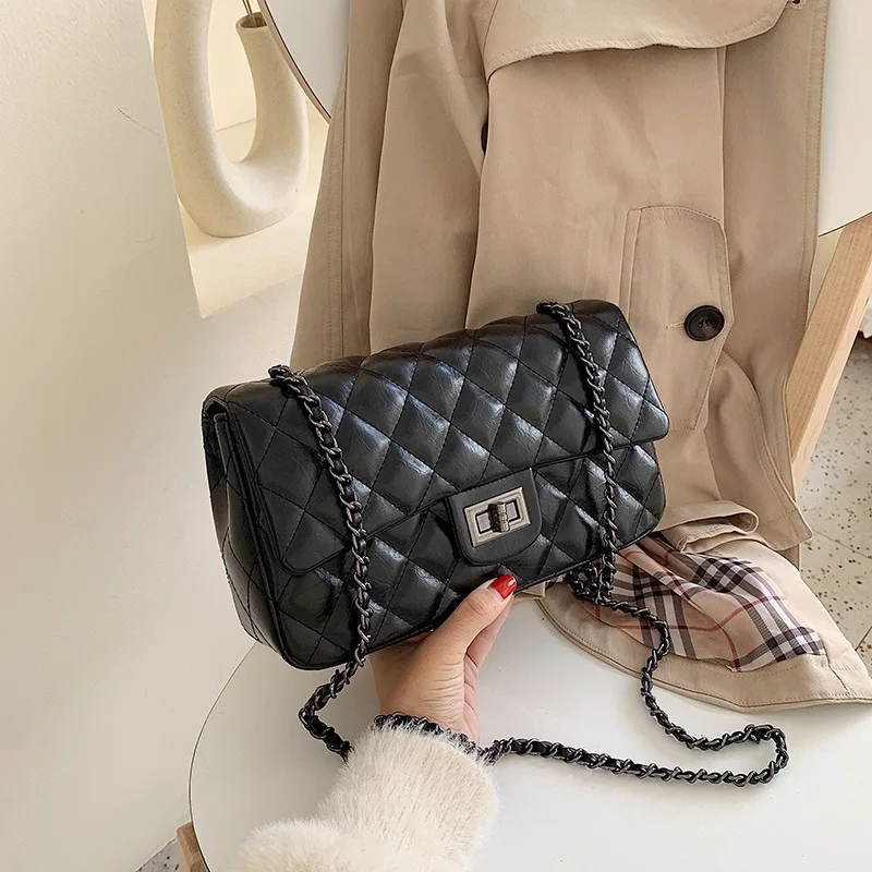 

2019 Spring And Summer New Style Fashion Fashion Rhombus Chain Bag Simple Women's Crossbody Bag Mini Hand Bag