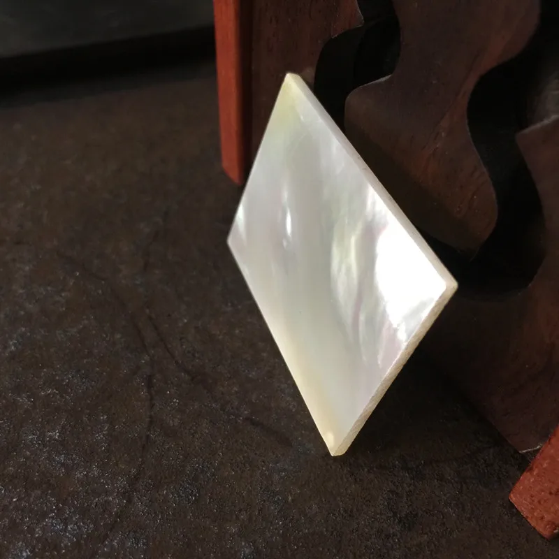 5 개 40mm /30mm/2mm 화이트 천연 진주 쉘 어머니 DIY 악기 액세서리 및 공예 상감 조각 재료