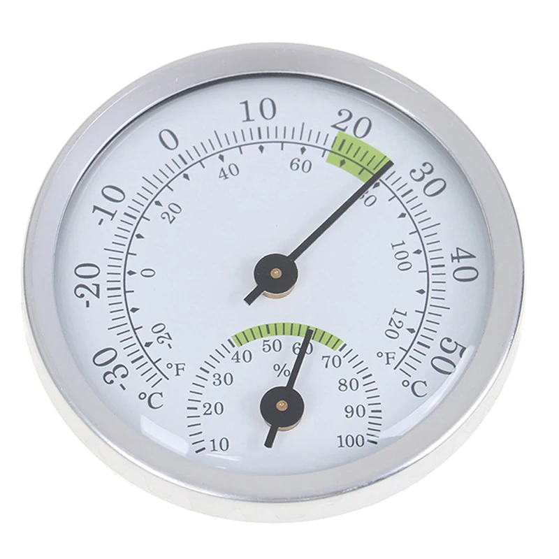 1PC New Wall Mounted Household Analog Thermometer & Hygrometer For Sauna Room Household