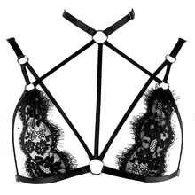 Сексуальное женское белье, кружевной ремень, прозрачный топ, прозрачный бюстгальтер, нагрудный ремень, для свадьбы, для танцев на шесте, размера плюс, для девушек, готика, на бретельках, бандаж