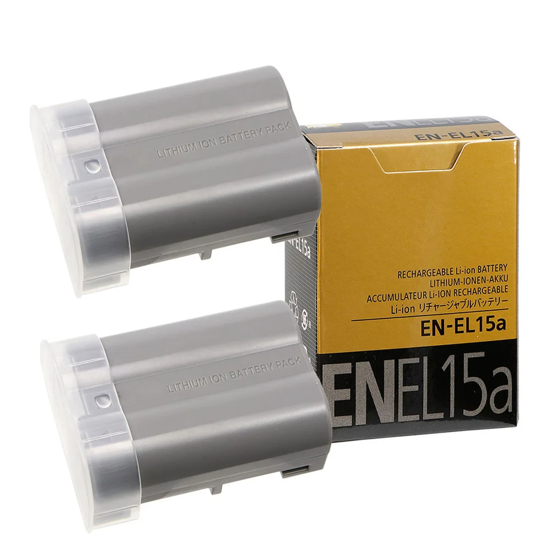 2 Pieces High Quality EN-EL15A ENEL15A Battery Pack For Nikon Camera D850 D7000 D600 D810 D750 D610 D7500 D7200 MH-25 MB-D15 | Электроника