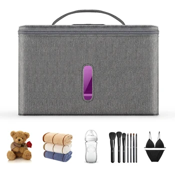 

UV Light Sanitizers Sterilizations Bag Folding Portable LED Disinfection Bag UVC Box for Mobile Phones Baby Bottles
