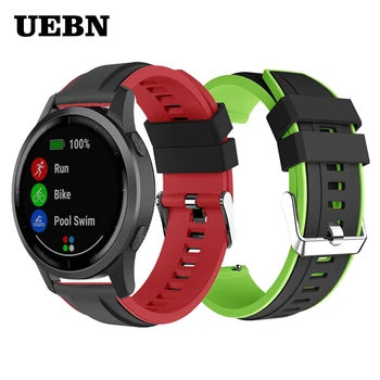 

UEBN 22mm Release Silicone Strap for Garmin Vivoactive 4 Band Bracelet For Garmin Active Vivoactive4 Smartwatch Watchbands