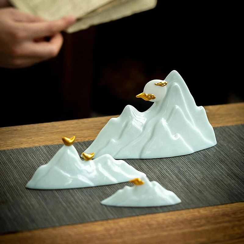 PINNY Chinese Mountain Ornaments Ceramics Home Decoration Accessories Landscape Sculpture Zen Creative Ornaments 3