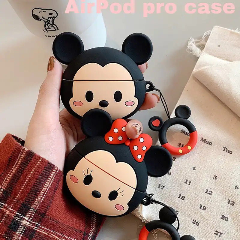 漫画ミッキーミニーairpodsプロシリコーンケースアップル第三世代ワイヤレスbluetoothヘッドセット保護ケースのおもちゃ ぬいぐるみ フラシ天 動物 Aliexpress