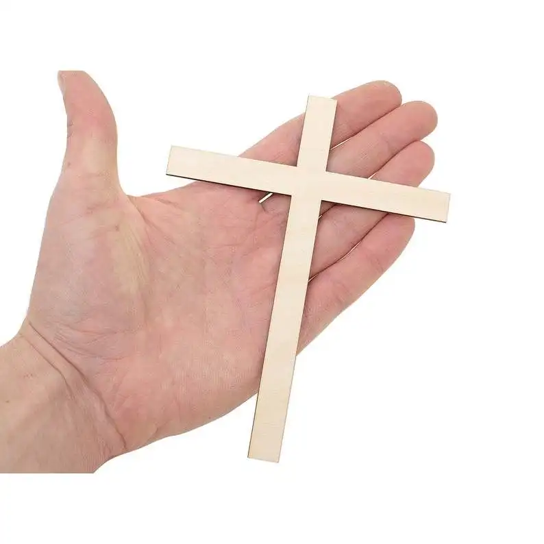 

Wooden Cross (15cm) Wood Cross Blanks Cutout Craft Ornament Art Projects Decoupage 0887