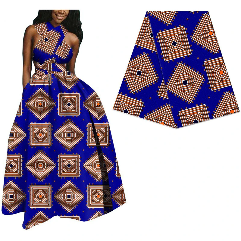 Хлопок африканская настоящая голландская восковая ткань для женского платья 6 ярдов печать батик ткань из Анкары и Нигерии настоящая голландская восковая ткань 564