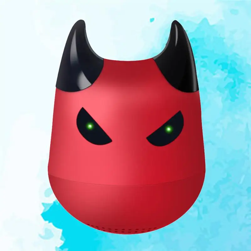 1 шт. динамик селфи функция Devil мини беспроводной Bluetooth портативный динамик с микрофоном для телефона дома на открытом воздухе