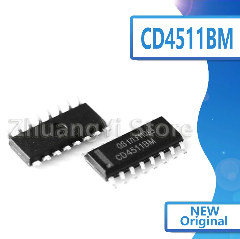 10 шт./лот патч CD4511BM CD4511 HEF4511 BCD на 7-сегментный защелкивающийся декодер SOP16 |