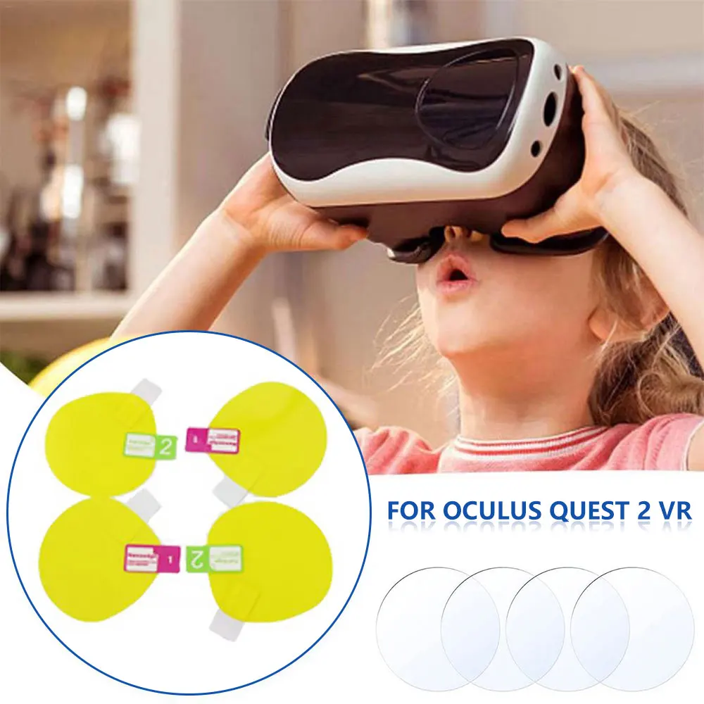 4pcs Camera Lens Film VR Screen Protective for Oculus Quest 2 Headset Helmet Anti Scratch Protector Cases Covers | Электроника