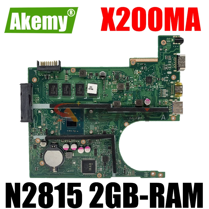 Akemy X200MA материнская плата для ноутбука ASUS F200MA X200M оригинальная 2GB-RAM N2815 ЦП |