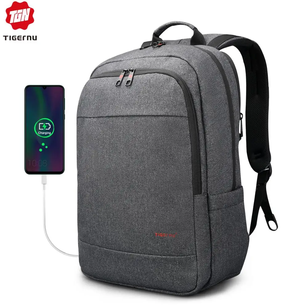 Pаспродажа Tigernu Anti theft USB зарядки Для мужчин 15,6 дюймовый ноутбук рюкзак Для женщин рюкзак Mochila школа рюкзак сумка Повседневное ноутбука сумка