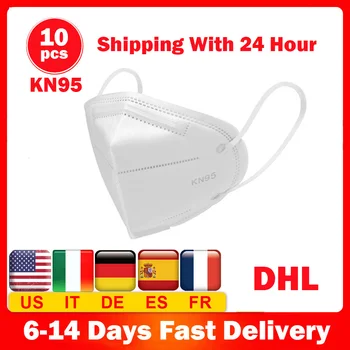 

10pcs KN95 Reusable Face Masks Disposable Respirator Anti-fog Anti-Dust Protective Breathable Filter Mouth Mask PM2.5 masque dhl