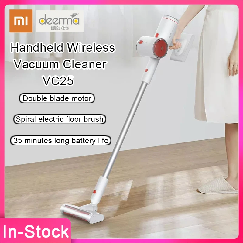 2020 Новый портативный беспроводной пылесос Xiaomi Deerma VC25 150 Вт 0.7л 10 кПа непрерывное