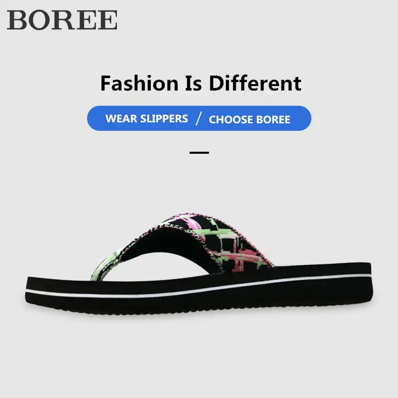 material flip flops womens