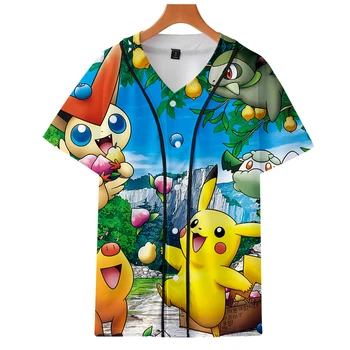 

2019 Pokemon jackets Kpop Fashion jacket new brand cool print long sleeve Pokemon baseball jacket for men Clothes