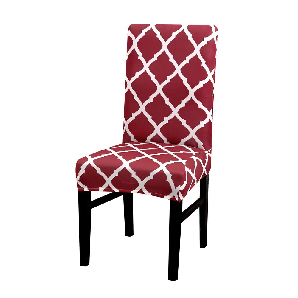 Urijk геометрический принт чехол для кресла спандекс для гостиной столовой Универсальный стрейч обеденный чехол стулья эластичные чехлы на кресла - Цвет: 20