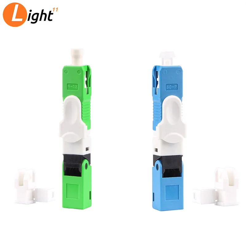 

100PCS FTTH ESC250D Fiber Optic Fast Connector Embedded type SC APC and SC UPC Single-Mode Fiber Optic Quick Connector
