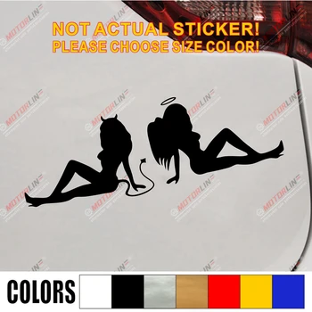 

Sexy Lady Devil Girl Naked Underpants Car Decal Sticker Vinyl pick size and color style5