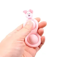 Pop It Disney Stitch Keychain Fidget Toys Squishy Sensory Anti Stress Kawaii Spopg Situ Push Bubble