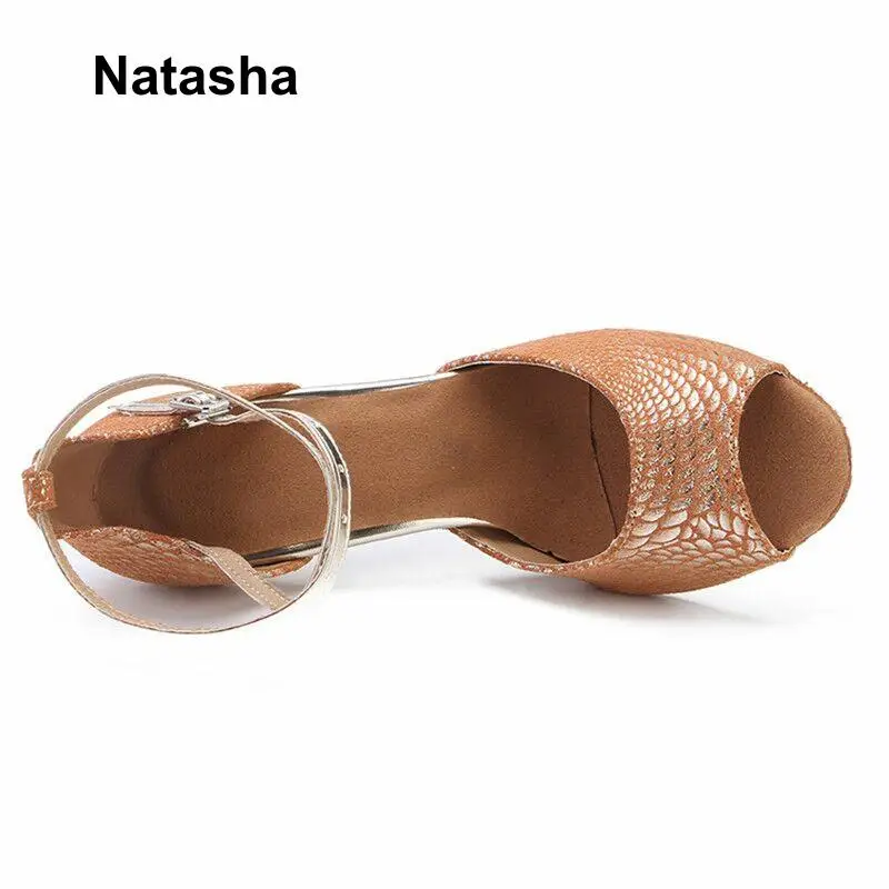 Обувь для латиноамериканских танцев Natasha из натуральной кожи профессиональная