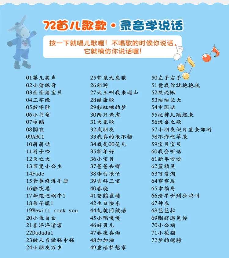 Douyin Электрический танцующий Ослик с головой Учитесь говорить маленький Ослик обновленная онлайн-звезда детские плюшевые игрушки