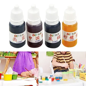 

4pcs Curing Dye Mix Colors Bath Bombs Painting Art Soap Epoxy Resin Liquid Pigment UV Ultraviolet Jewelry Making DIY Colorant