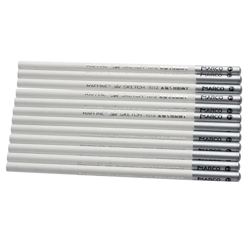 

12pcs White Fine Art Drawing Non-toxic Base Pastel Pencils Set for artist Sketch