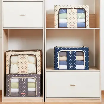 

New Fashion Foldable Clothes Blanket Storage Bag Quilt Toy Storage Box Closet Organizer