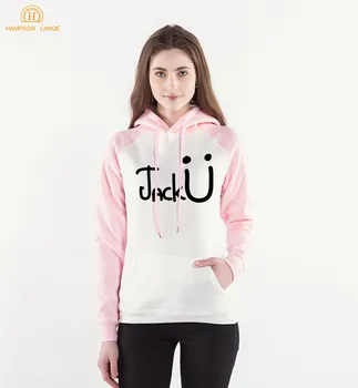 

Famous Band Jack U Funny Hoodies Women 2020 Spring Autumn Kawaii Pink Sweatshirt Women Kpop Raglan Hooded Harajuku Hoody S-XXL