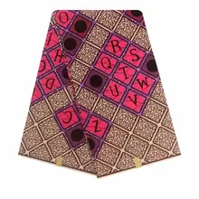 Анкара Африканский воск печати настоящий воск с фабрики хлопок 6 ярдов для платья вечерние Diy Швейные материалы 092317