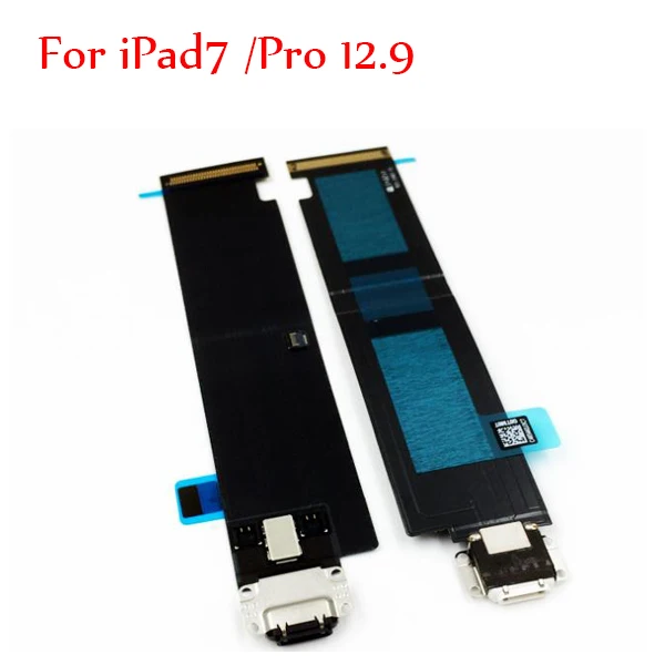 Зарядный порт док-станция USB разъем гибкий кабель для iPad 2/3/4 5 Air 2 6 Mini 1 2 3 4 ленты запасные части-в мобильном телефоне - Цвет: for iPad7 Pro 12.9 B