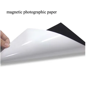 

magnetic photographic paper A4 4R magnetic paste inkjet printing photo paper glossy stickers diy fridge magnet
