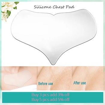 

Reusable Anti Wrinkle Treatment Chest Pad Transparent Silicone Patch For Women Remove Wrinkles Reduce Scarring Triangle Pad